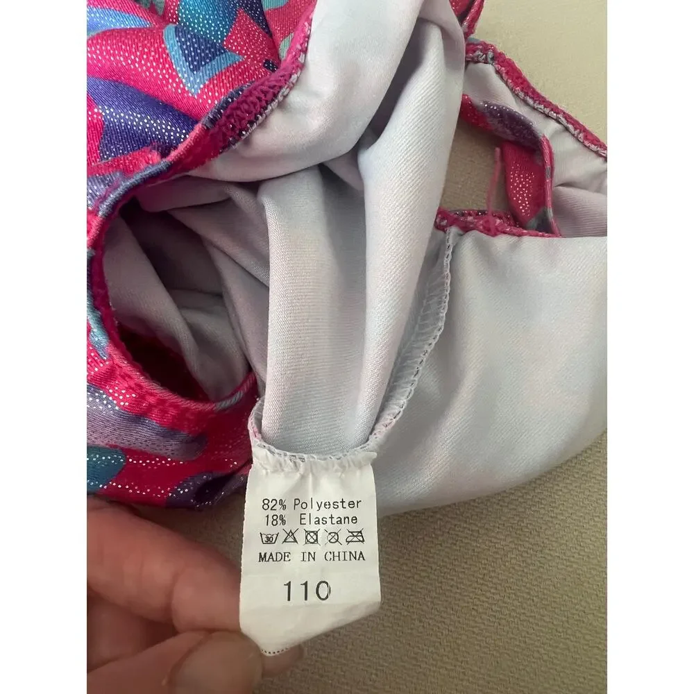 Heart Leotard Biketard Size 110 4-5 Dance Gymnastics